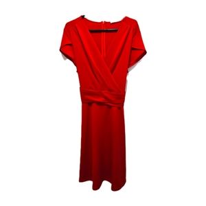 Plus size belle poque red dress